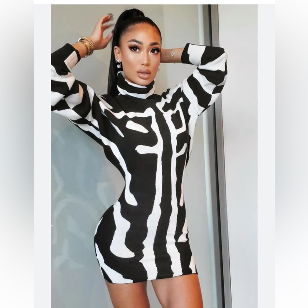 🦓 Sexy Winter Warm Mini sweater dress NWOT sz SML available 🦓